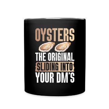 Oyster Gifts - Tasse einfarbig - Schwarz - Vorne