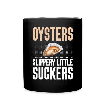 Oyster Gifts - Tasse einfarbig - Schwarz - Vorne