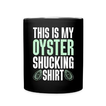 Oyster Gifts - Tasse einfarbig - Schwarz - Vorne