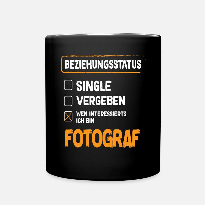 Fotograf Beziehungsstatus - Tasse einfarbig - Schwarz