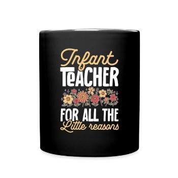 Enseignante de maternelle Éducatrice de centre de garde - Mug uni - noir - Devant