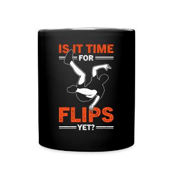 Drôle de dicton de parkour - Mug uni - noir - Devant