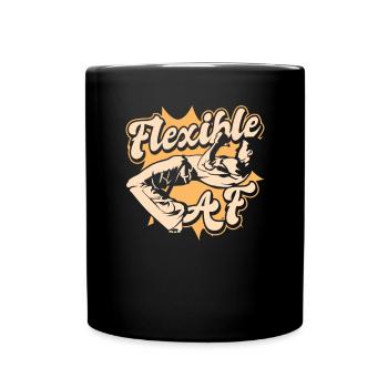 Flexible AF Ginga Capoeirista Dance Professional - Full Colour Mug - black - Front