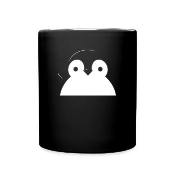 Pinguin Kawaii Pinguin Niedlich - Tasse einfarbig - Schwarz - Vorne