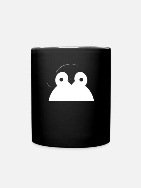 Pinguin Kawaii Pinguin Niedlich - Tasse einfarbig - Schwarz