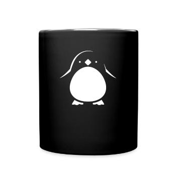Pinguin Kawaii Pinguin Niedlich - Tasse einfarbig - Schwarz - Vorne