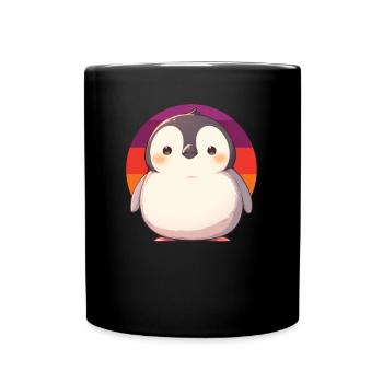 Pingouin Kawaii Pingouin mignon - Mug uni - noir - Devant