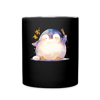 Pingouin Kawaii Pingouin mignon - Mug uni - noir - Devant