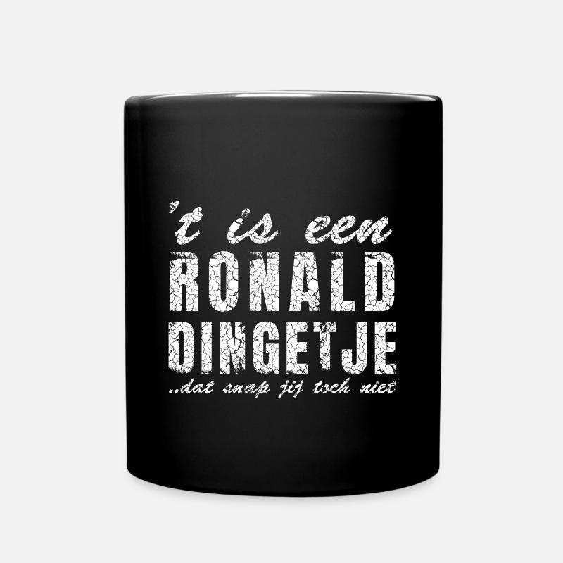 Design de chemise avec le nom Ronald, personnalisé - Mug uni - noir