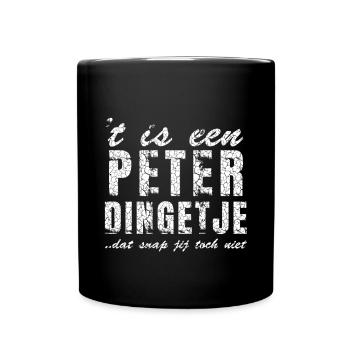 Design de chemise avec le nom Peter, personnalisé - Mug uni - noir - Devant