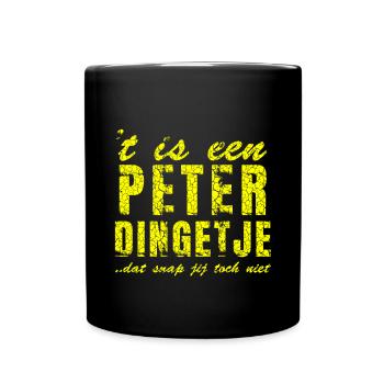 Chemises cool design avec le nom Peter, - Mug uni - noir - Devant