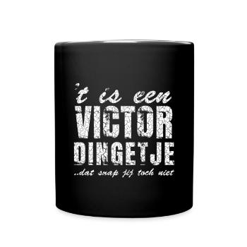 Cool name shirt design Victor, personalized - Full Colour Mug - black - Front