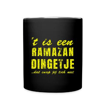 Personalised quote shirt design Ramazan - Full Colour Mug - black - Front