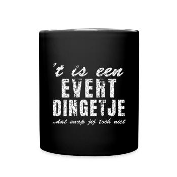 Personalised quote shirt design Evert - Full Colour Mug - black - Front