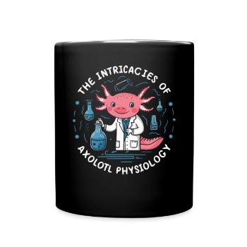 Axolotl Professeur de sciences Salamandre mexicaine - Mug uni - noir - Devant
