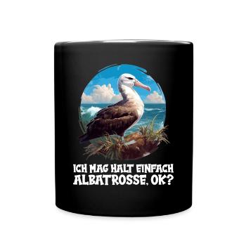 Albatross Albatrosse Albatros - Tasse einfarbig - Schwarz - Vorne