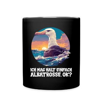 Albatross Albatrosse Albatros - Tasse einfarbig - Schwarz - Vorne