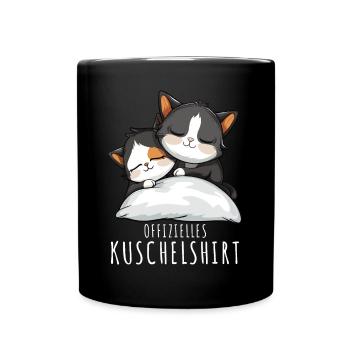 Cats Nightgown Official Cuddly Shirt Cats - Full Colour Mug - black - Front