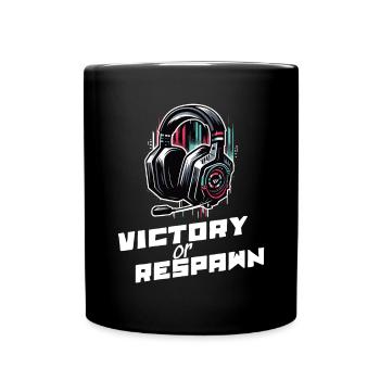 Chemise Victory ou Respawn Gaming Dictons - Mug uni - noir - Devant