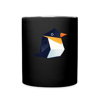 Pingouin Origami Kawaii Pingouin Mignon - Mug uni - noir - Devant