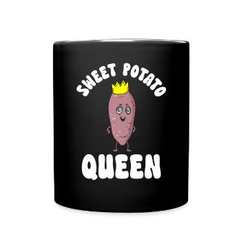 Légumes-racines de patates douces - Mug uni - noir - Devant