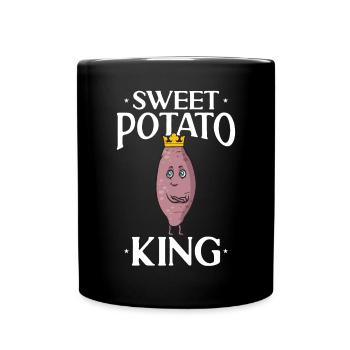 Légumes-racines de patates douces - Mug uni - noir - Devant