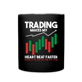 Trading Crypto Stock Market Investor Day Trader - Mug uni - noir - Devant