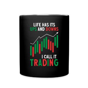 Trading Crypto Stock Market Investor Day Trader - Mug uni - noir - Devant