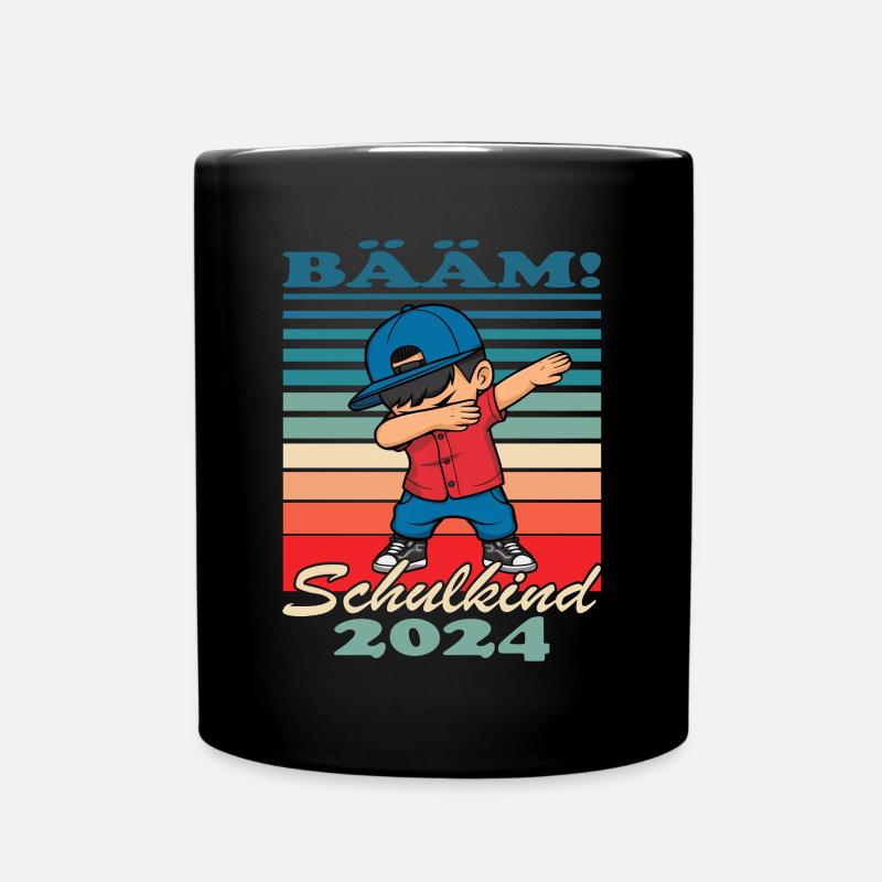 BÄM! Schulkind 2024 Erster Schultag Cool - Tasse einfarbig - Schwarz