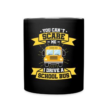 lustiges Busfahrer Schulbusfahrer Spruch Geschenk - Tasse einfarbig - Schwarz - Vorne