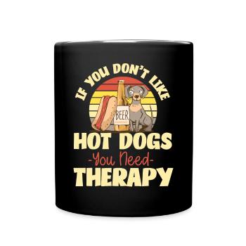 Hot Dog Adult Retro If You Don't - Full Colour Mug - black - Front