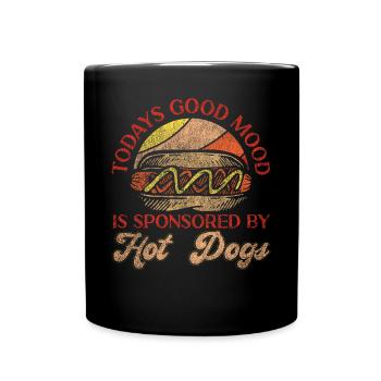 Hot Dog Adulte Rétro Vintage - Mug uni - noir - Devant
