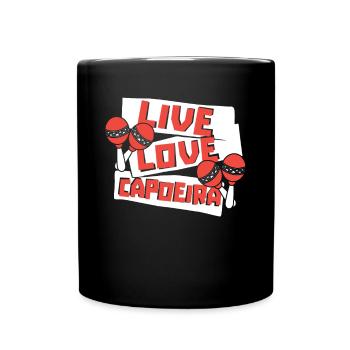 Live Love Capoeira Ginga Capoeirista Danse - Mug uni - noir - Devant