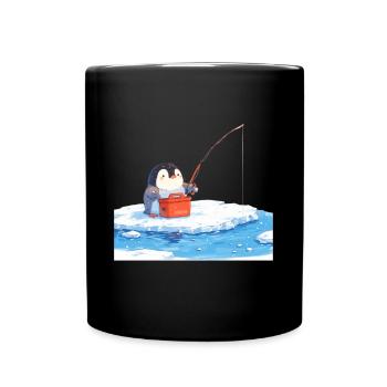 Pingouin Kawaii Pingouin mignon - Mug uni - noir - Devant