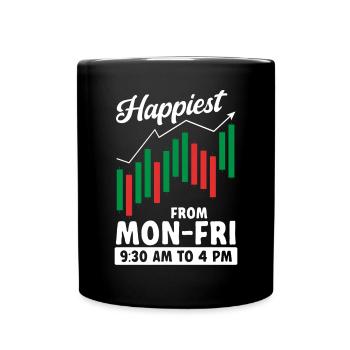 Trading Crypto Stock Market Investor Day Trader - Mug uni - noir - Devant