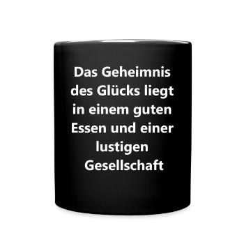 Cookbook Gift Set - Full Colour Mug - black - Front