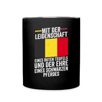 Belge Belgique - Mug uni - noir - Devant