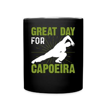 Great Day for Capoeira - Full Colour Mug - black - Front