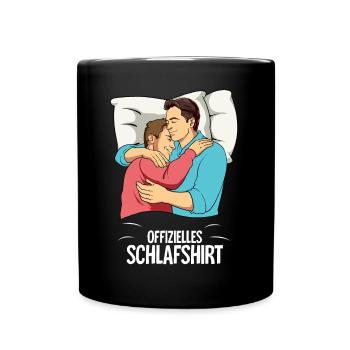 Chemise de nuit officielle pour homme gay - Mug uni - noir - Devant