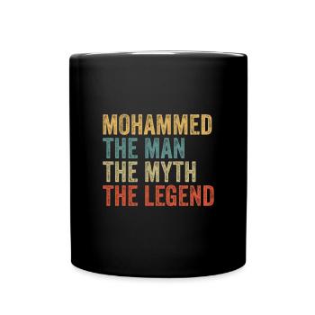 Mohammed the man the myth - Full Colour Mug - black - Front
