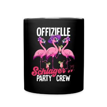 Schlager - Tasse einfarbig - Schwarz - Vorne