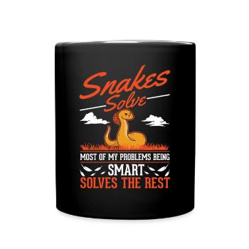 Snakes Owner Corn Snake Snake - Full Colour Mug - black - Front