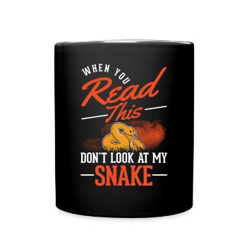 Snakes Owner Corn Snake Snake - Full Colour Mug - black - Front