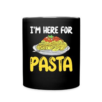 Pasta Lover Gifts - Tasse einfarbig - Schwarz - Vorne