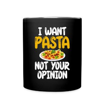 Pasta Lover Gifts - Full Colour Mug - black - Front