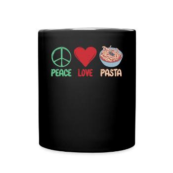 Pasta Lover Gifts - Tasse einfarbig - Schwarz - Vorne