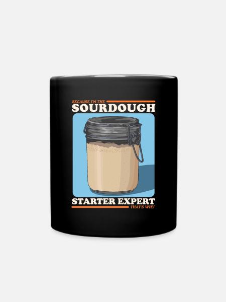 Sauerteig Starter Experte Geschenk - Tasse einfarbig - Schwarz