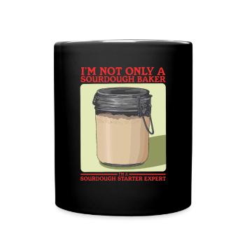 Sourdough Starter Sourdough Bread Gift - Full Colour Mug - black - Front