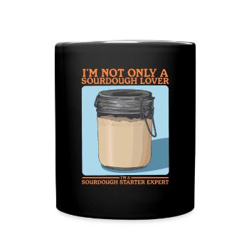 Sourdough Starter Sourdough Bread Baking Gift - Full Colour Mug - black - Front