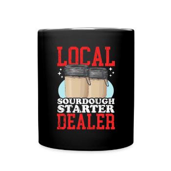 Sourdough Starter Baker Sourdough Bread Gift - Full Colour Mug - black - Front